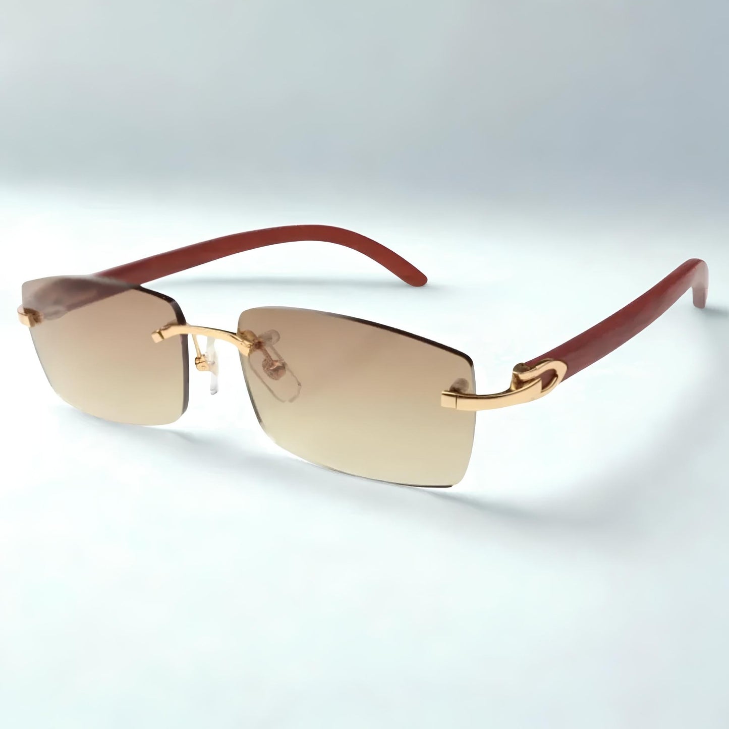 Wooden Frames - Blue Lens - Dolla Shades