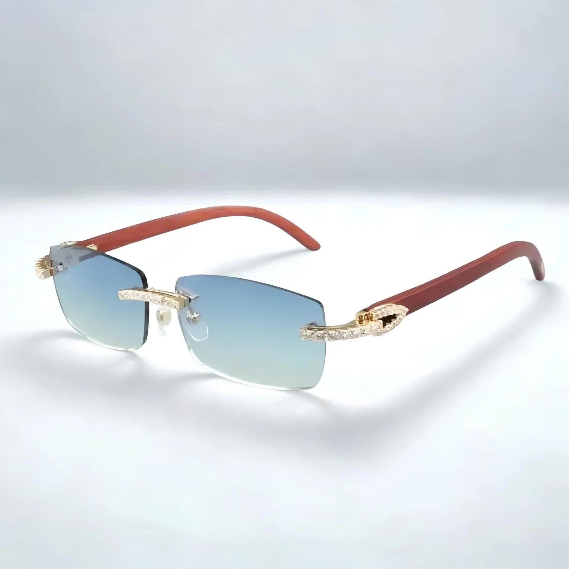 CZ Wooden Frames Clear Lens - Dolla Shades