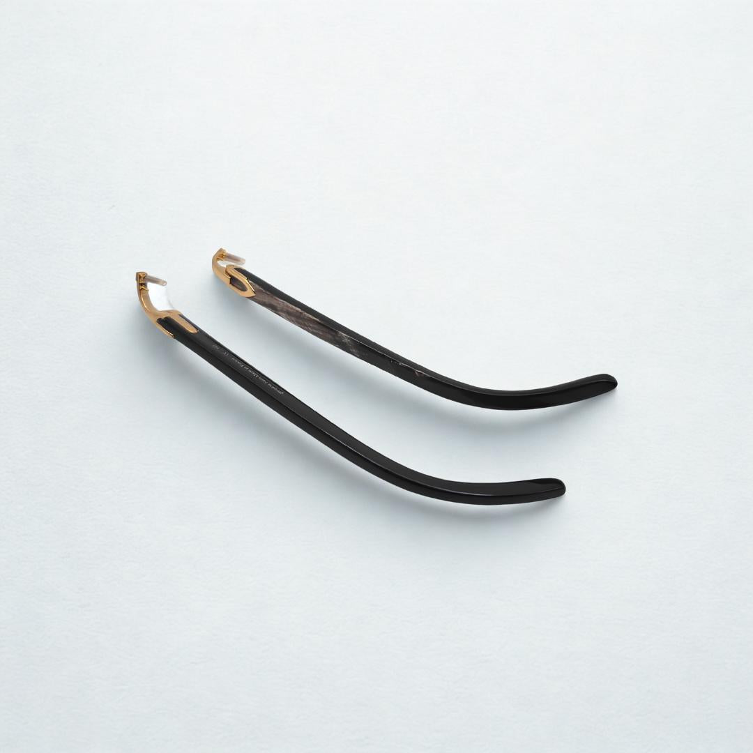CZ Black Buffs Clear Lens - Dolla Shades