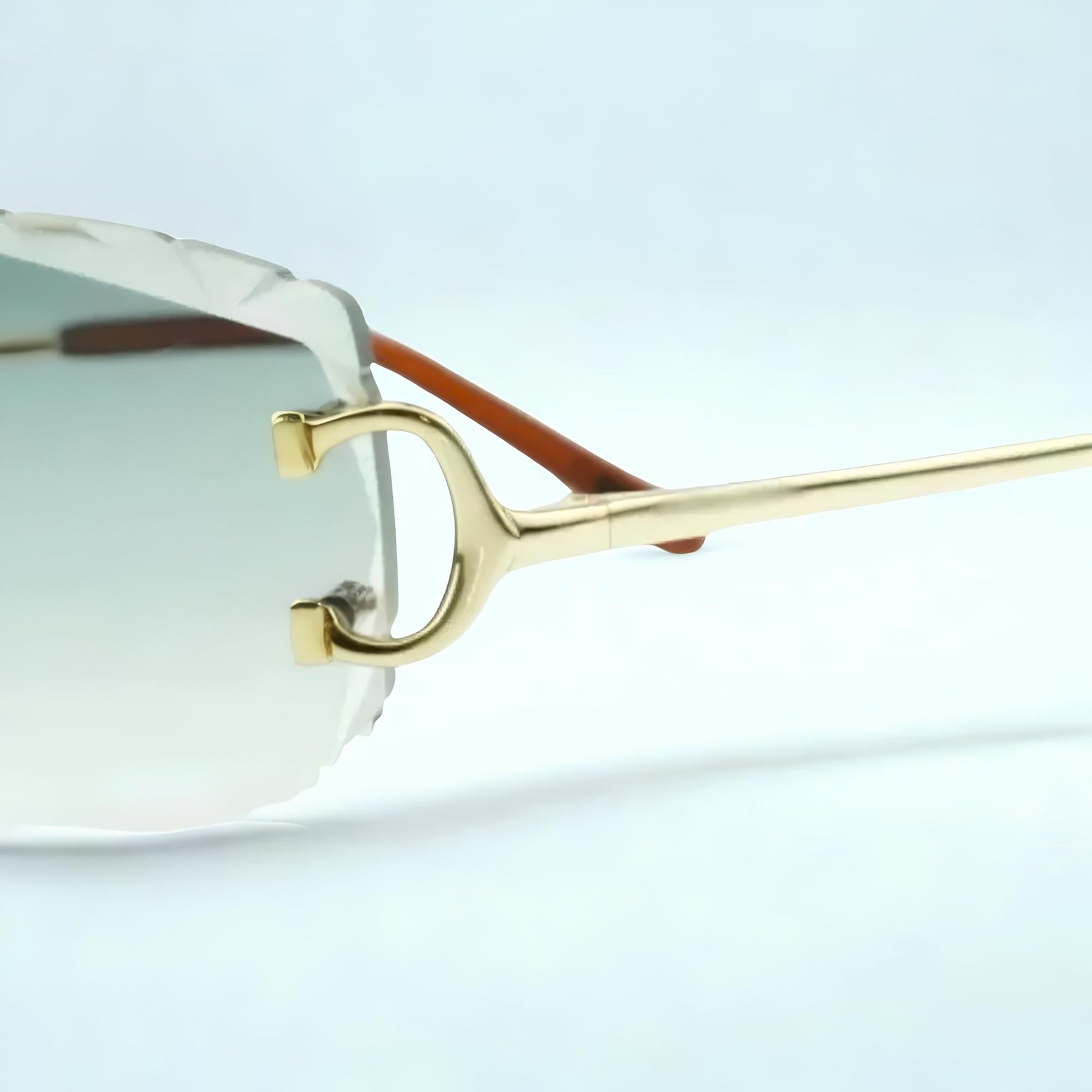 C Wires - Diamond Cut Green Lens - Dolla Shades