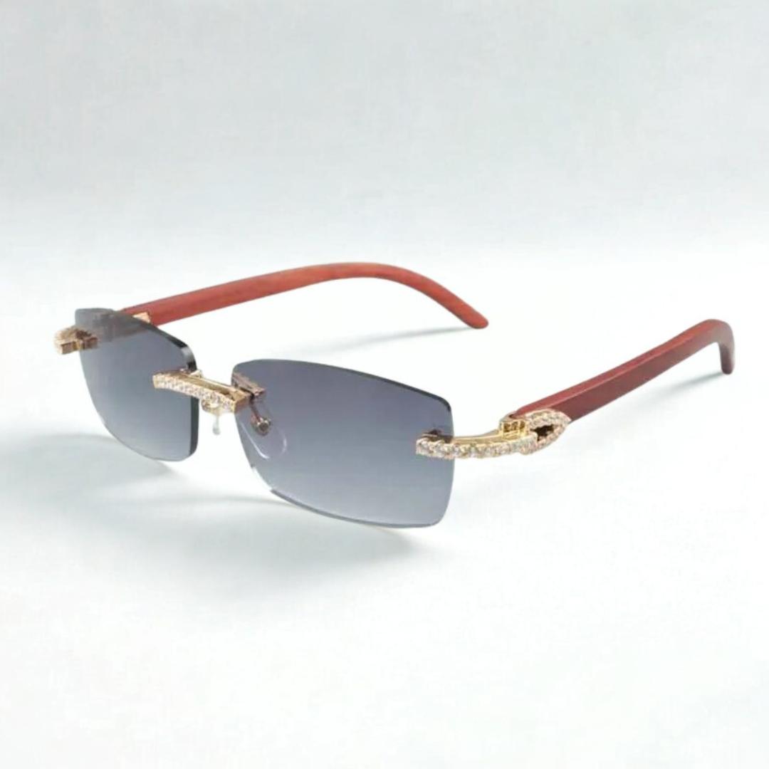 CZ Wooden Frames Clear Lens - Dolla Shades