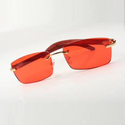 Wooden Frames - Red Lens