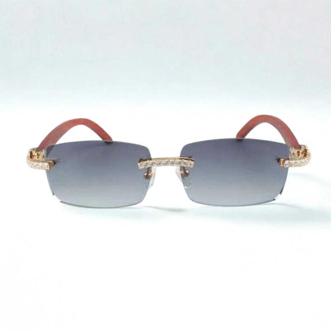CZ Wooden Frames Clear Lens - Dolla Shades