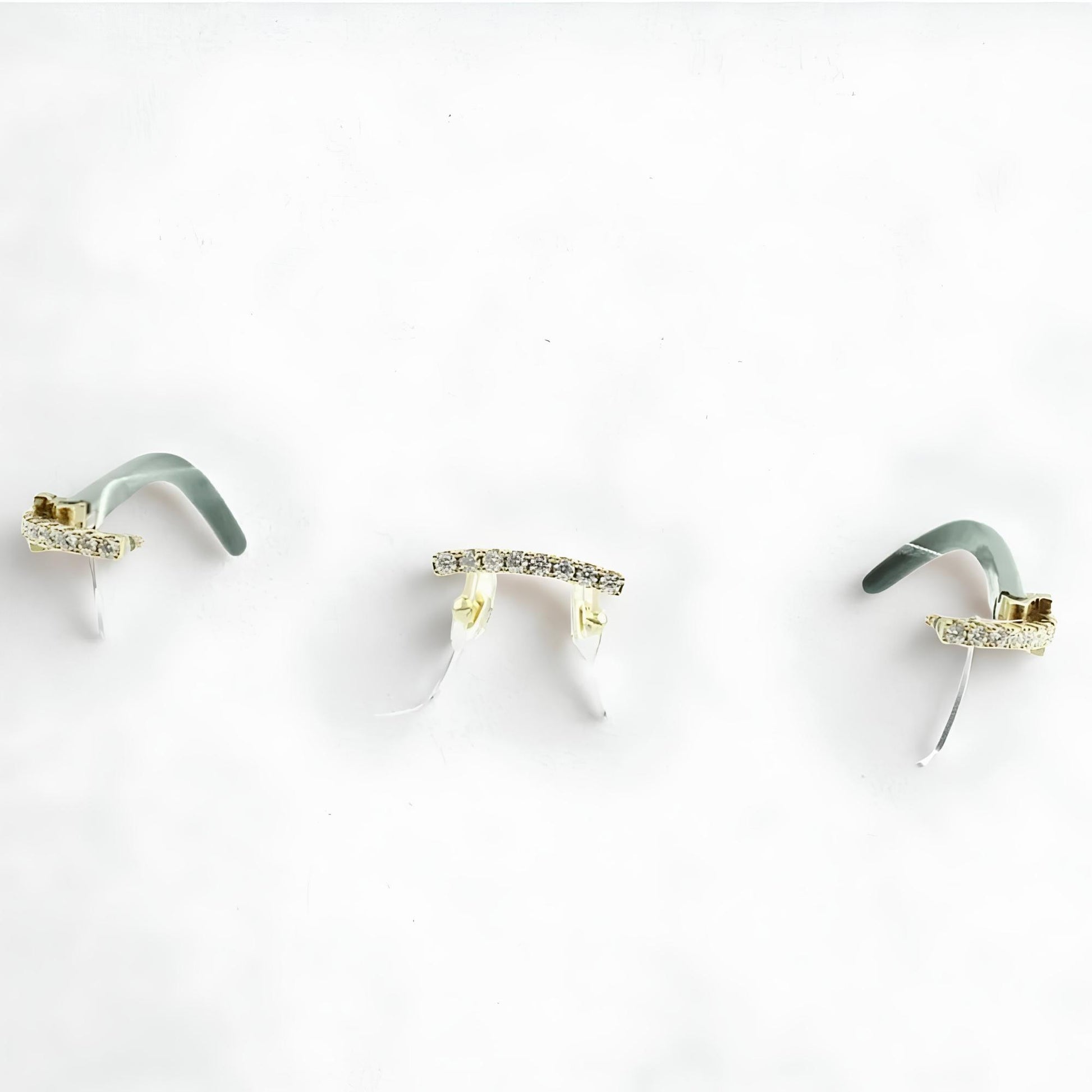 Iced Out White Buffs Clear Lens - Dolla Shades