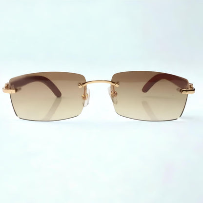Wooden Frames - Brown Lens - Dolla Shades