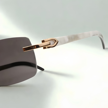 White Buffs Black Lens - Dolla Shades