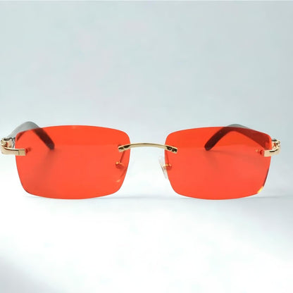 Black Buffs Red Lens - Dolla Shades