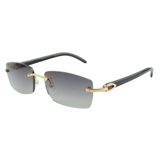 Black Buffs Silver Lens Sunglasses