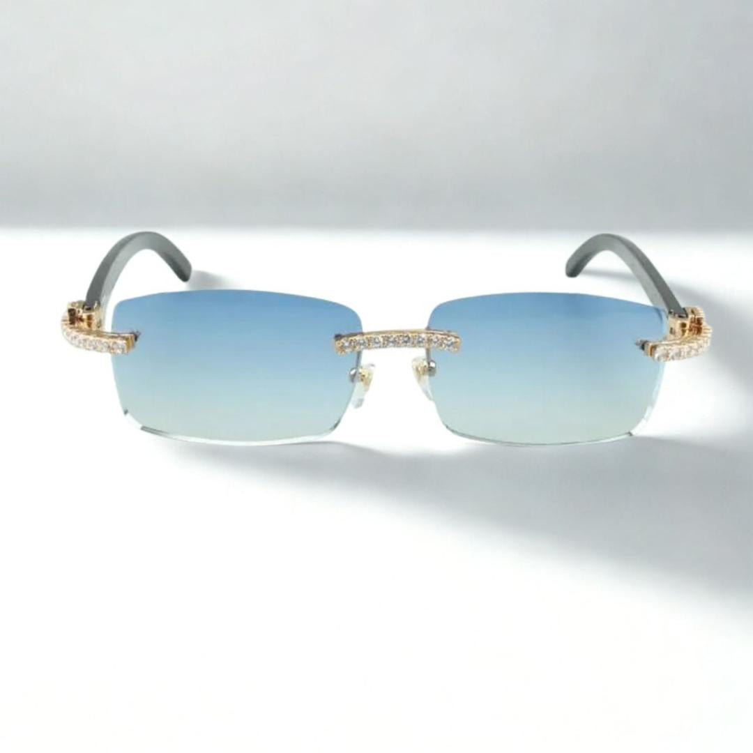 CZ Black Buffs Clear Lens - Dolla Shades