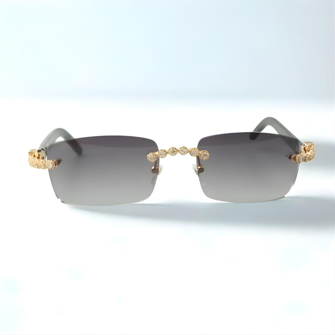 Bouquet White Buffs Silver Lens - Dolla Shades