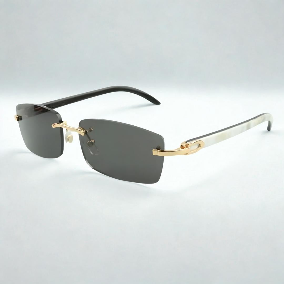 White Buffs Silver Lens - Dolla Shades