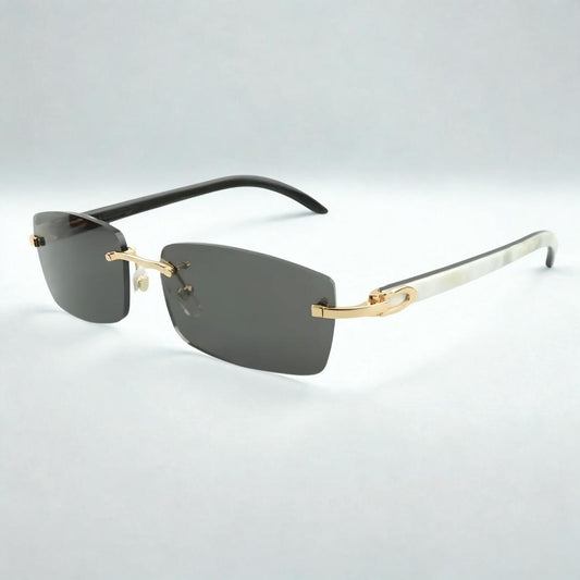 White Buffs Silver Lens - Dolla Shades