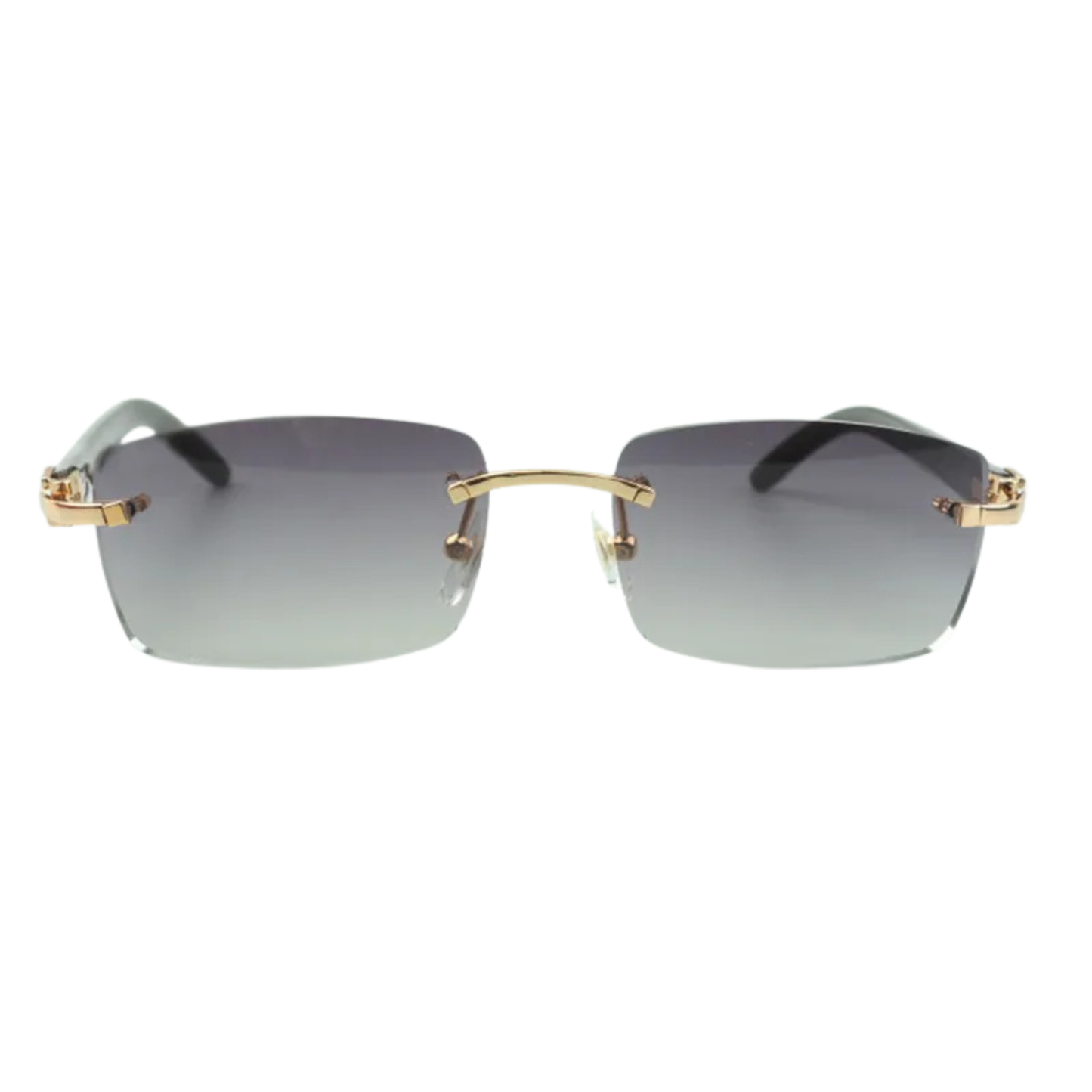 Black Buffs Silver Lens Sunglasses