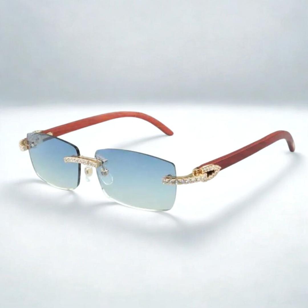 CZ Wooden Frames Clear Lens - Dolla Shades