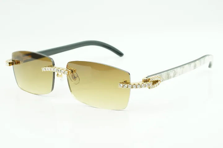 Iced Out White Buffs - Red Lens