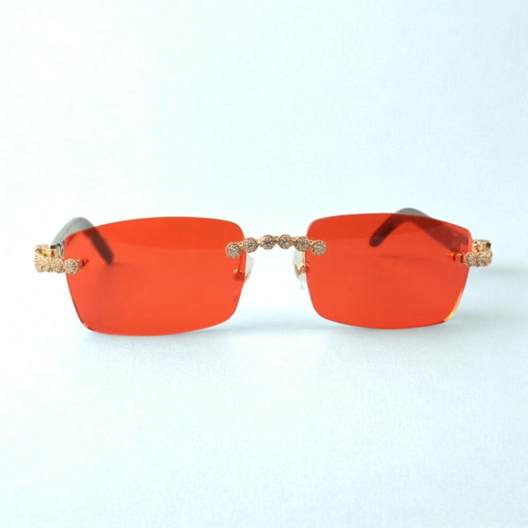 Bouquet White Buffs Red Lens - Dolla Shades