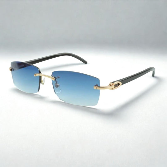 Black Buffs Blue Lens