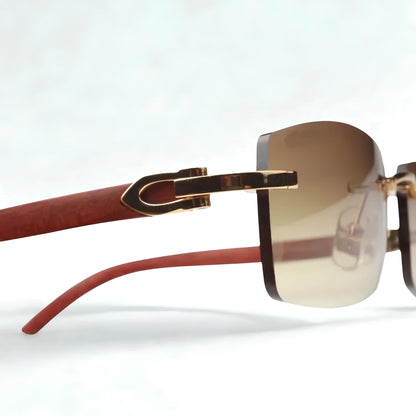 Wooden Frames - Brown Lens - Dolla Shades