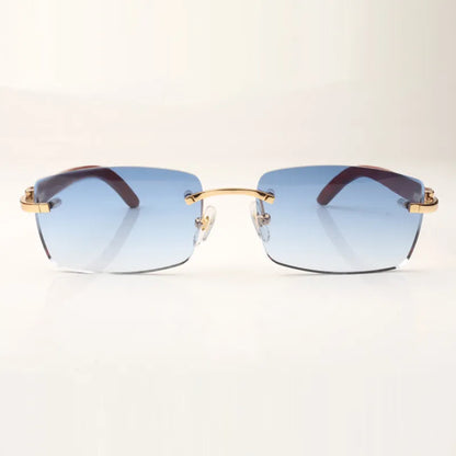 Wooden Frames - Blue Lens