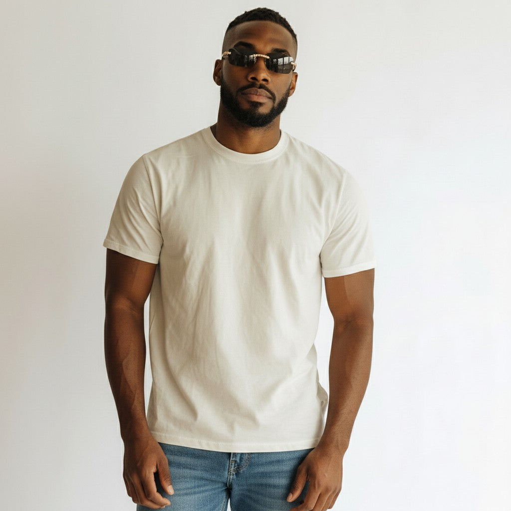Bouquet White Buffs Black Lens - Dolla Shades