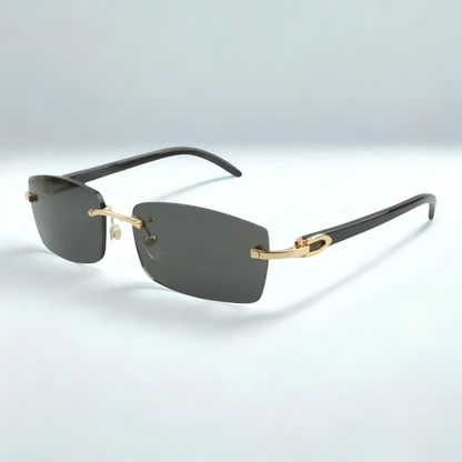 Black Buffs Silver Lens - Dolla Shades