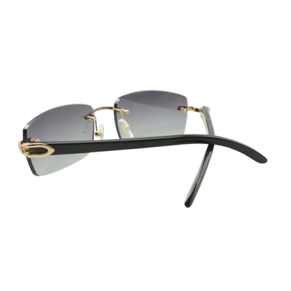 Black Buffs Silver Lens Sunglasses