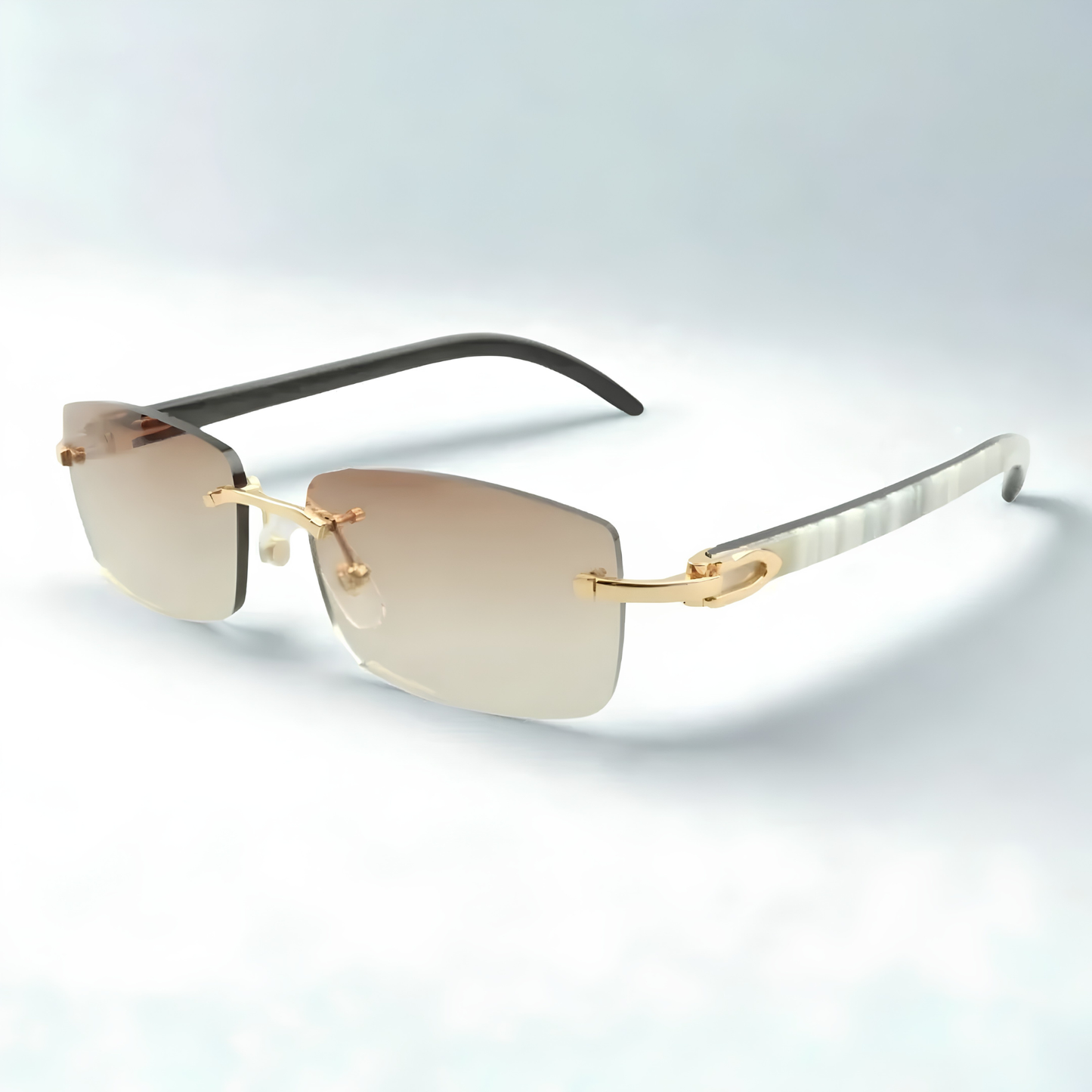 White Buffs Silver Lens - Dolla Shades