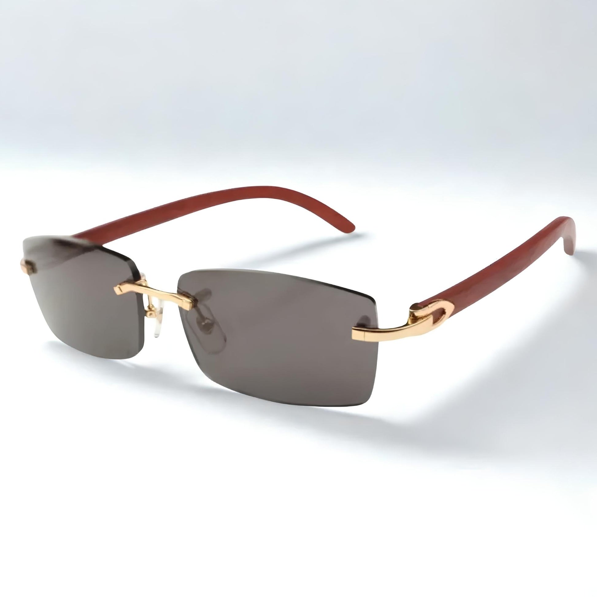 Wooden Frames - Blue Lens - Dolla Shades