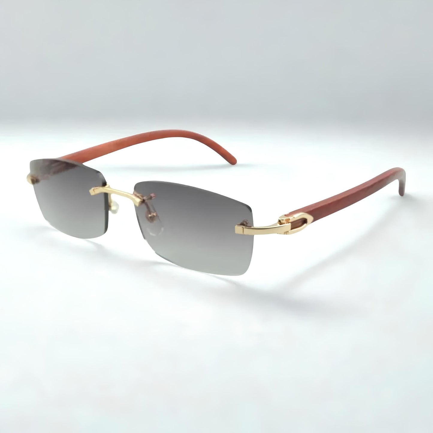 Wooden Frames - Blue Lens - Dolla Shades