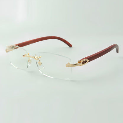 Wooden Frames - Blue Lens - Dolla Shades