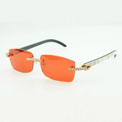 Iced Out White Buffs - Red Lens