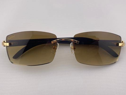 White Buffs Sunglasses – Brown Tinted Lens