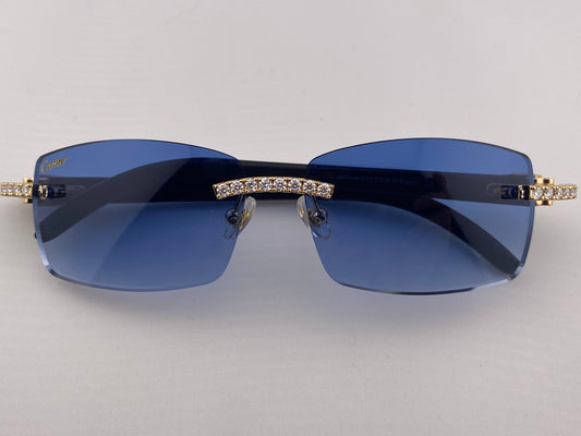 Moissanite White Buffs - Blue Lens
