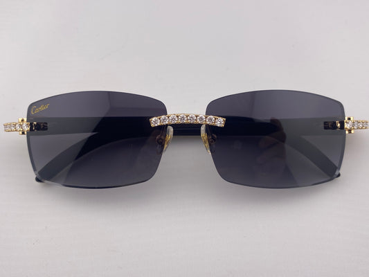Moissanite White Buffs - Black Tinted Lens