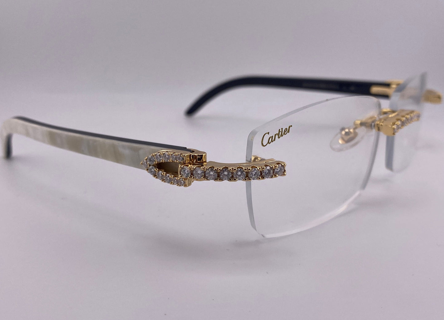 Iced Out White Buffs - Clear Lens