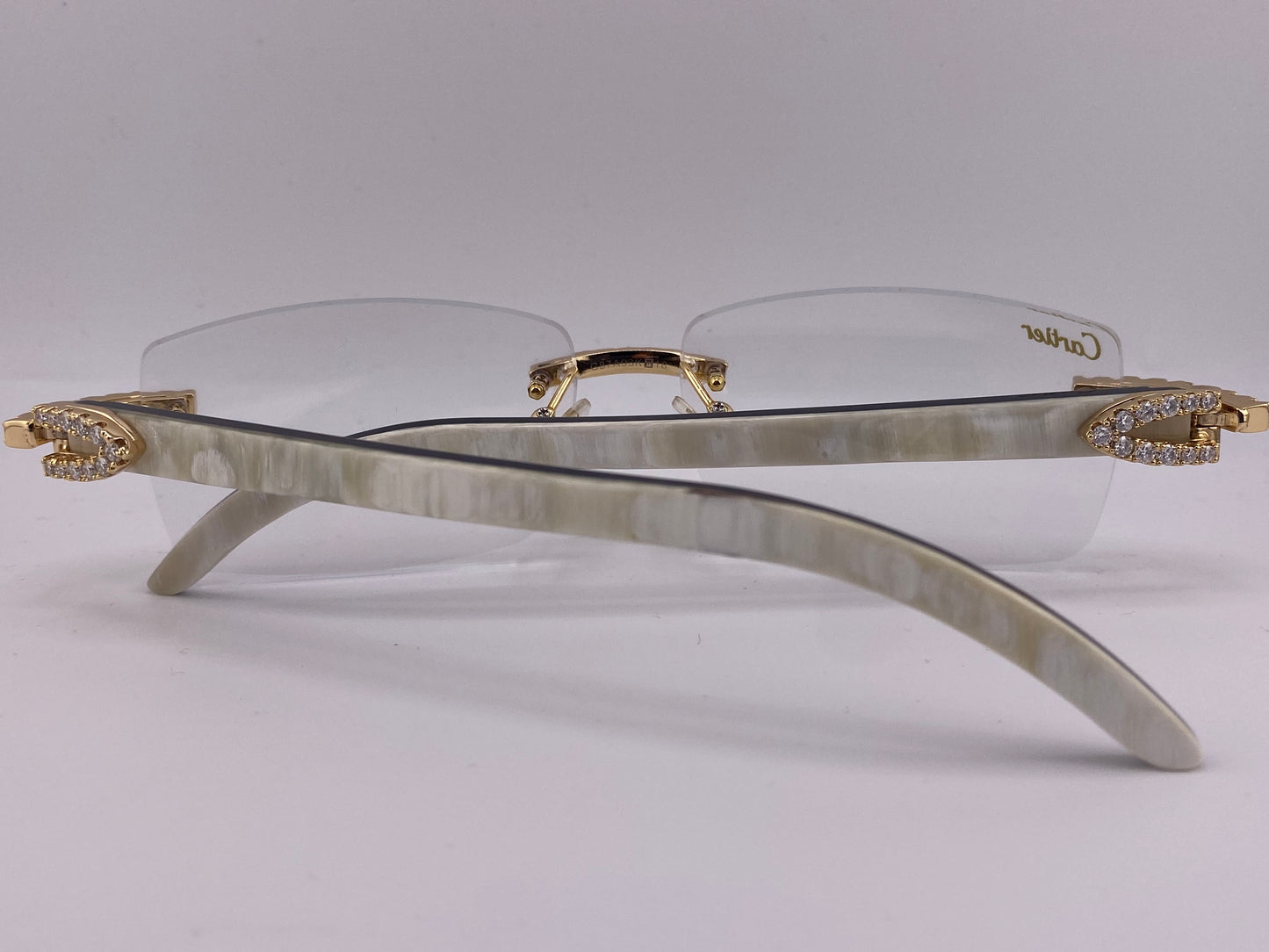 Iced Out White Buffs - Clear Lens