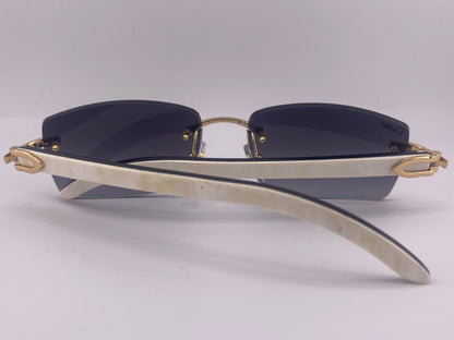 White Buffs - Black Tinted Lens