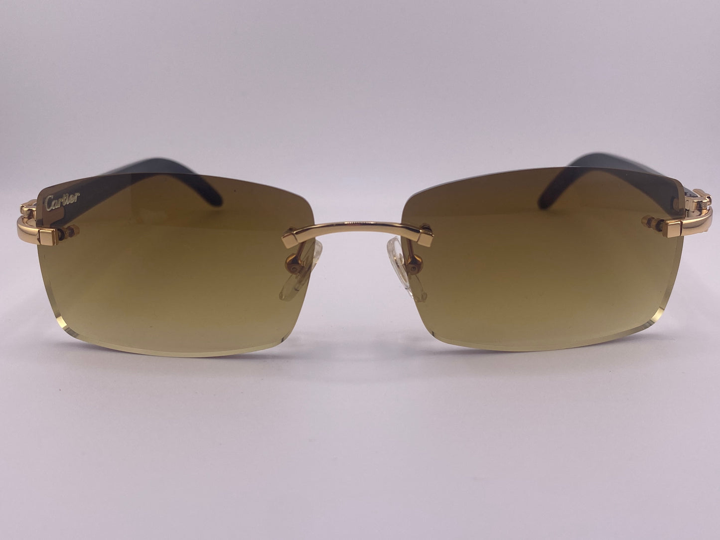 White Buffs Sunglasses – Brown Tinted Lens