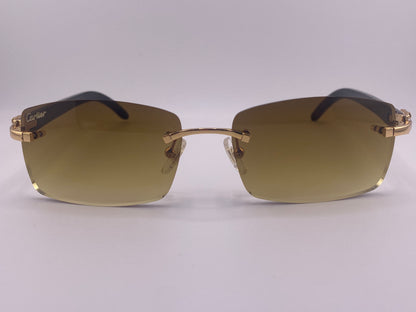 White Buffs Sunglasses – Brown Tinted Lens