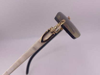 White Buffs Sunglasses – Brown Tinted Lens