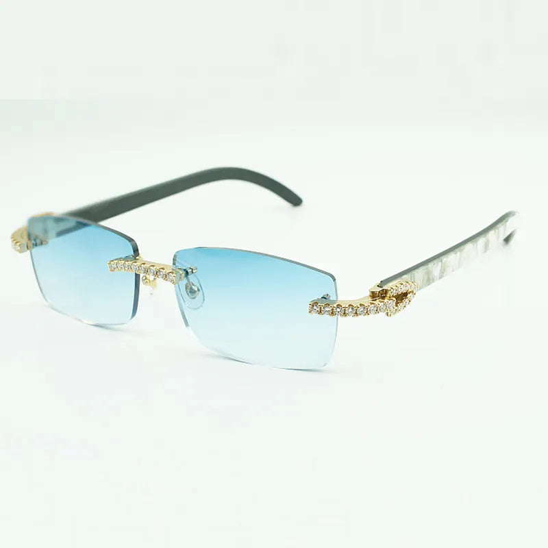 Iced Out White Buffs - Red Lens