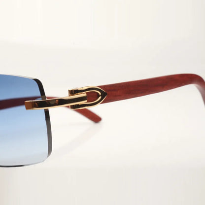 Wooden Frames - Blue Lens