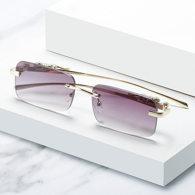 Gold Leopard Frames - Red Lenses - Dolla Shades