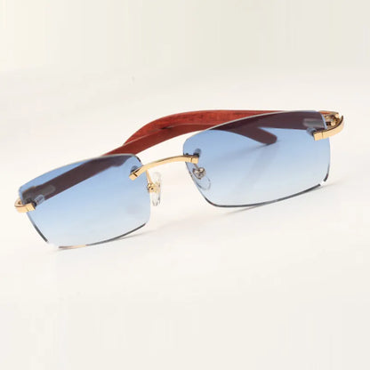Wooden Frames - Blue Lens