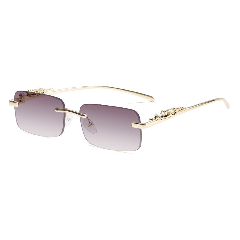 Gold Leopard Frames - Red Lenses - Dolla Shades