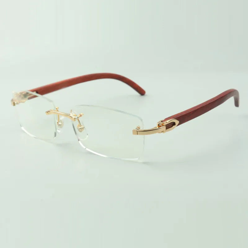 Wooden Frames - Red Lens