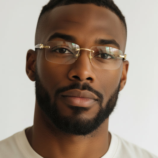 White Buffs Clear Lens - Dolla Shades