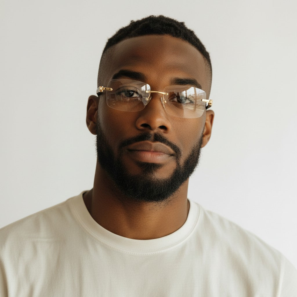 White Buffs Clear Diamond Cut - Dolla Shades