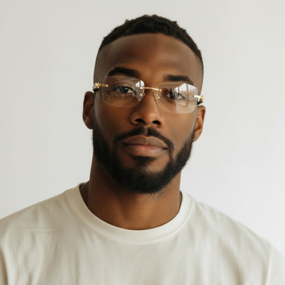 White Buffs Clear Diamond Cut - Dolla Shades