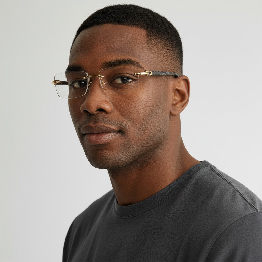 Black Buffs Clear Lens - Dolla Shades
